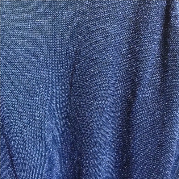 One7Six Electric Blue Metallic Oversized Top - Picture 2 of 3